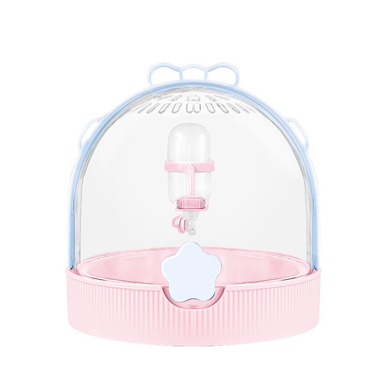 Cușcă portabilă pentru hamster - carcasă din plastic transparent, potrivită pentru hamster, marca Little Cute Pocket