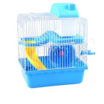 Kavez za hamster u stilu vile, plastični dvokatni kavez s prostorom za spavanje (Materijal: plastika; Podrijetlo: Wuhan; Brend: Pet Calf; Objekt: hamster)
