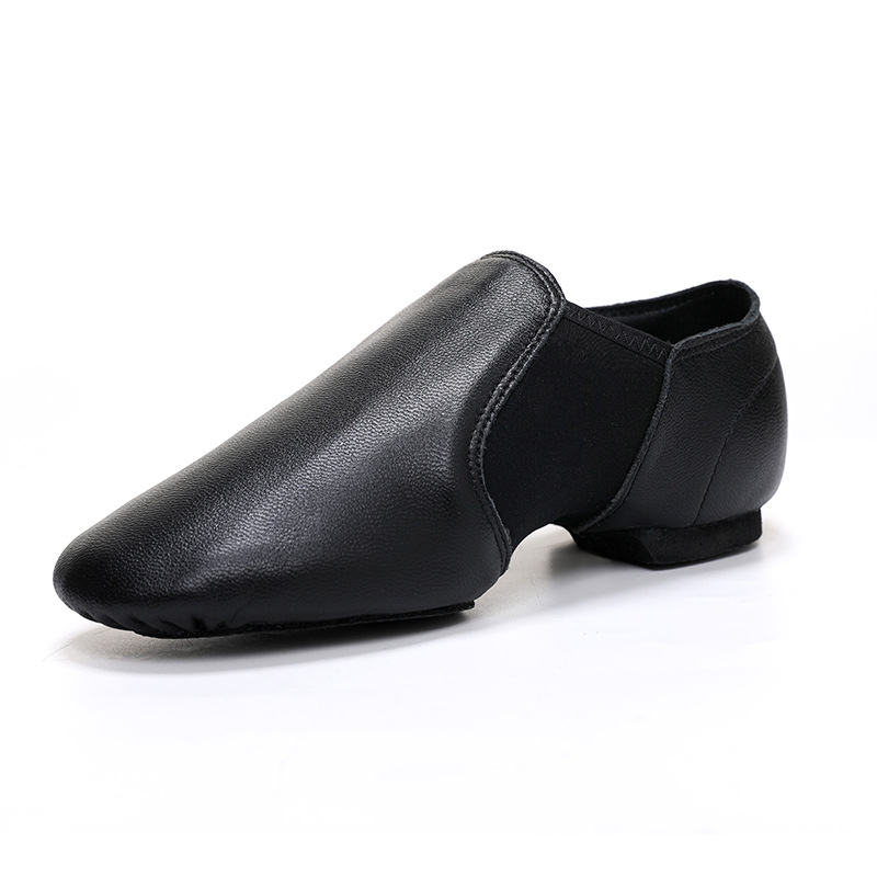 Jazz plesne cipele za odrasle, unisex, prirodna koža, mekana gumena potplata, prozračne i lagane, za balet i moderni ples