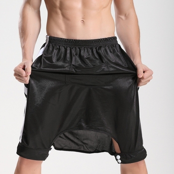 Férfi casual nadrág, laza szabás, középmagas derék, közepes hossz, poliészter rostok keveréke.