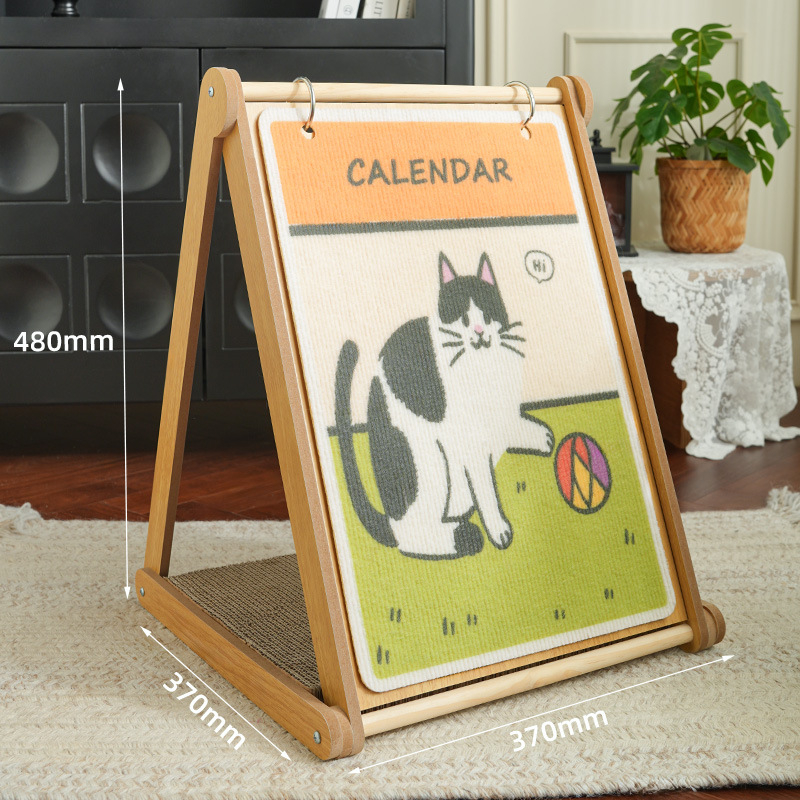 Meow Fairy Placă de zgâriere pentru pisici cu ramă foto drăguță — Multifuncțională, Suprafață înlocuibilă, Material: Density Board, Stil: Cute