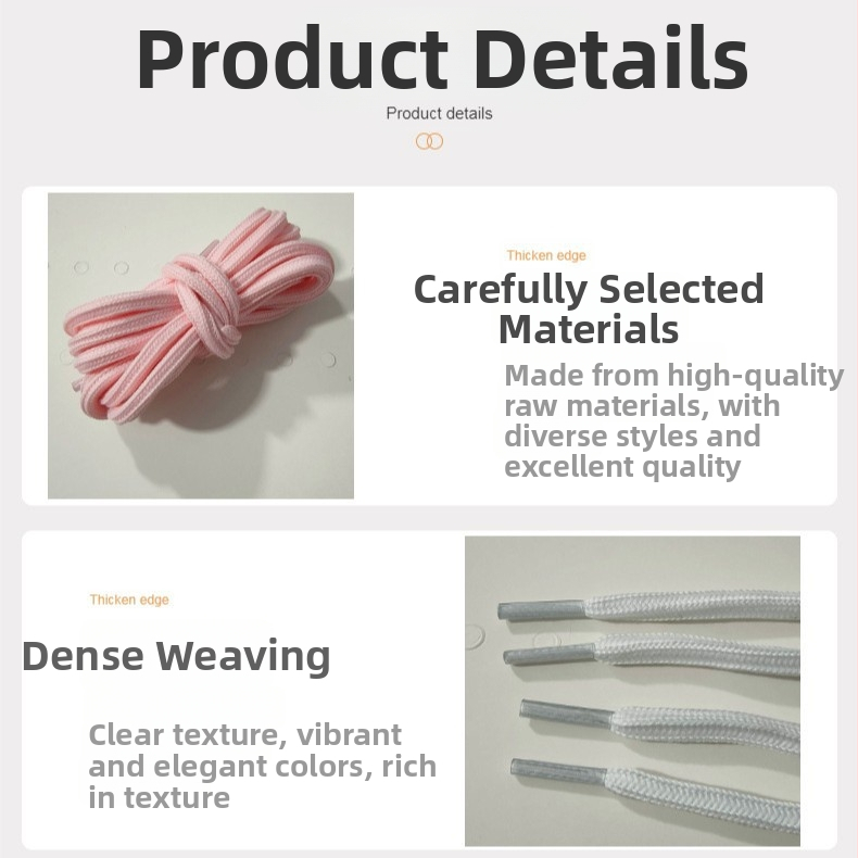 Vezice Jianhua, model 01, za sportske tenisice, stil četiri smjera, sportski trendovi, duljina podesiva