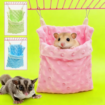 Viseće gnijezdo za hrčka – Bean fleece, jesen-zima, pravokutni oblik, zadržava toplinu