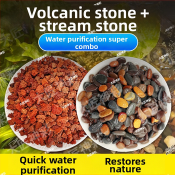 Dekoračný súbor vulkanických kameňov pre akváriá a krajinnú výzdobu so substrátom na dno