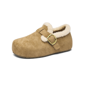 Agsdon Velvet Birkenstock stil zimskih cipela za žene - gornji materijal: platno, ulošak: baršun, unutarnja podstava: umjetni kratki pliš, potplat: TPU, srednja visina peta: 3-5 cm