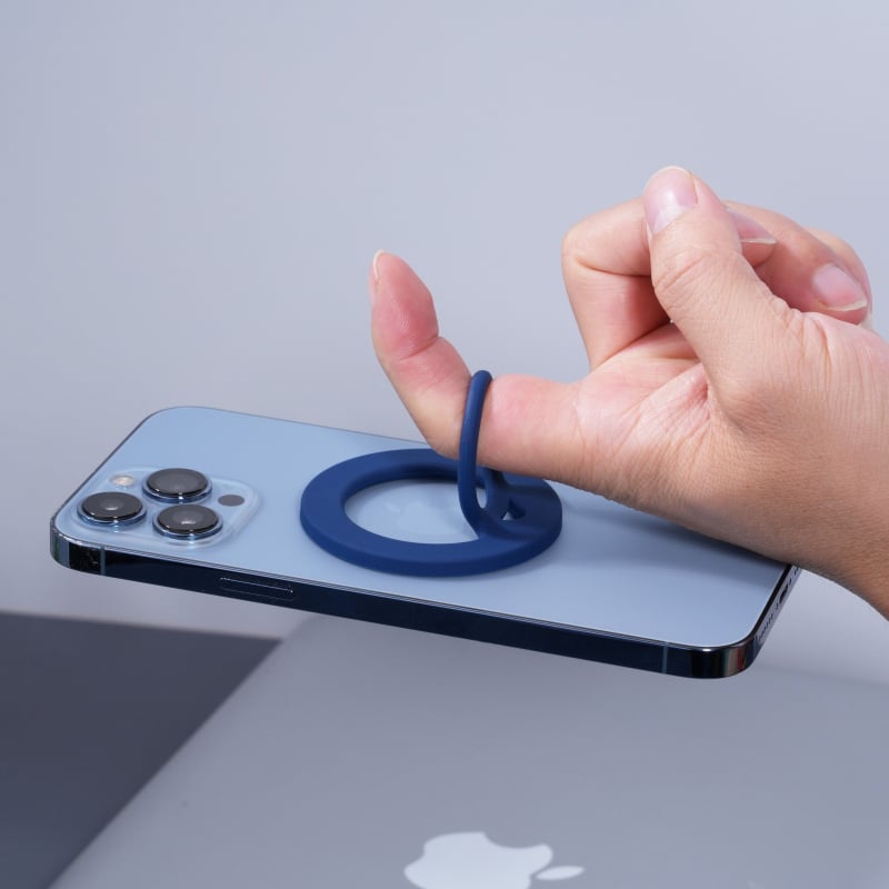 Držač prstena za telefon od tekućeg silikona, MagSafe-kompatibilan, N52 dvostrani magneti, univerzalni