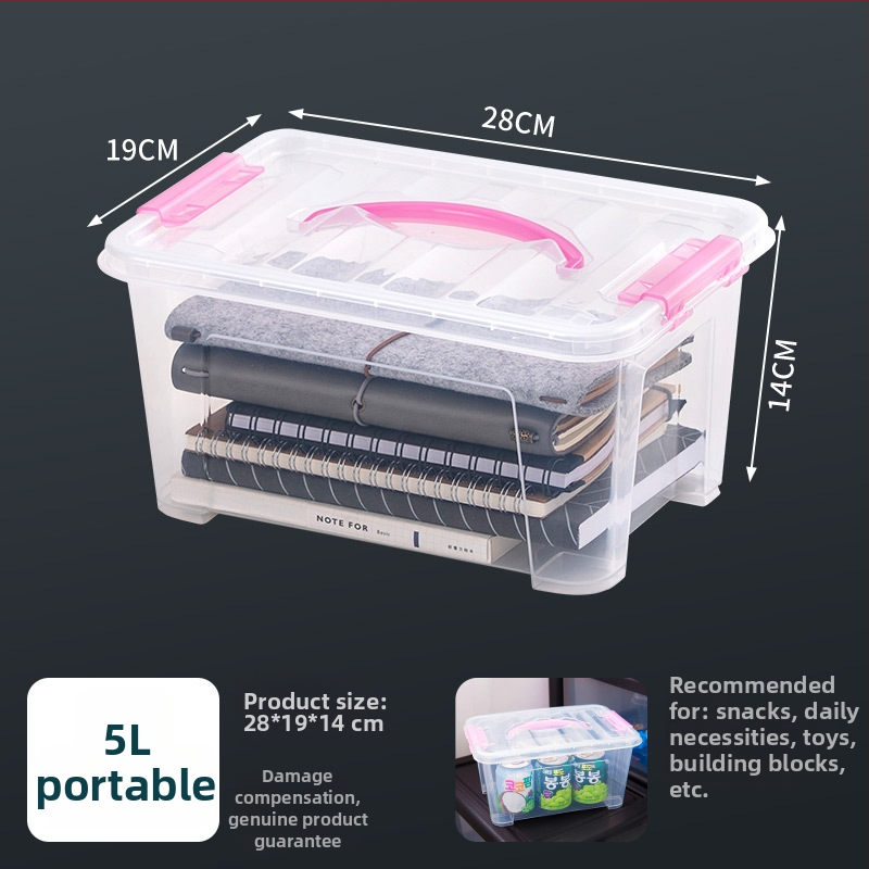 Átlátszó PP tároló doboz kerekekkel, összecsukható, többfunkciós