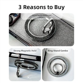 Zygote MagSafe prstenasti držač, legura, 360° rotacija