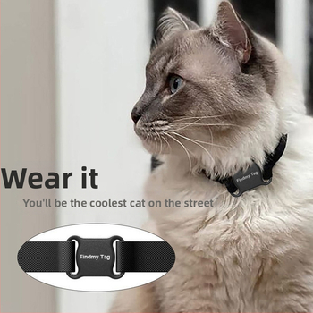 GPS локатор за кучета и котки - ABS, точност на GPS 10 m, батерия тип бутон, тегло 9,7 g