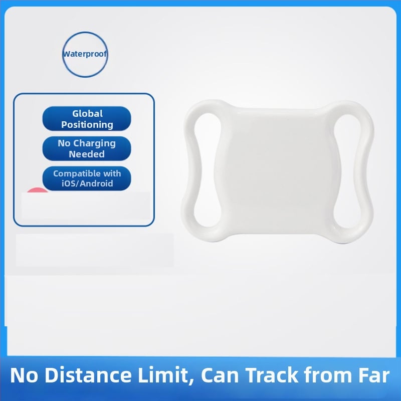 GPS локатор за кучета и котки - ABS, точност на GPS 10 m, батерия тип бутон, тегло 9,7 g