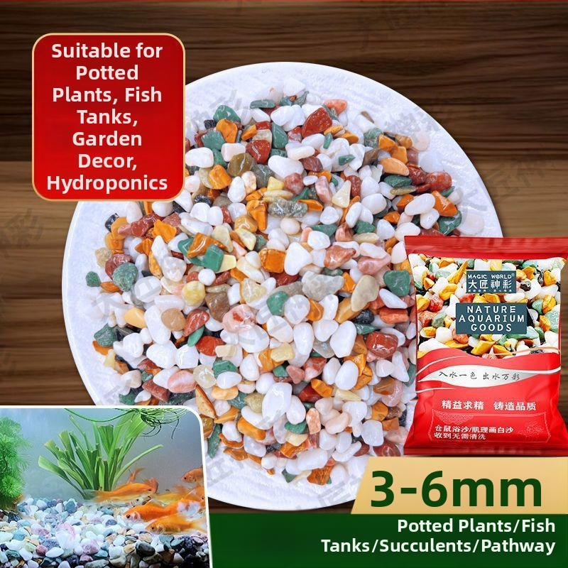 Prírodné kamene Rain Flower na dno akvária, povrch pre hydroponiku a dekor pre sukulentné rastliny