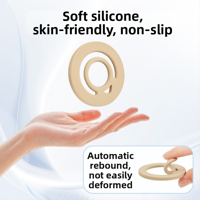 MagSafe magnetski držač prstena za telefon od tekućeg silikona – universalni, prilagodljivi, Lucky brend