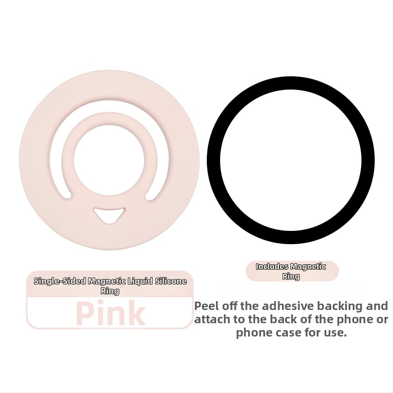 MagSafe magnetski držač prstena za telefon od tekućeg silikona – universalni, prilagodljivi, Lucky brend