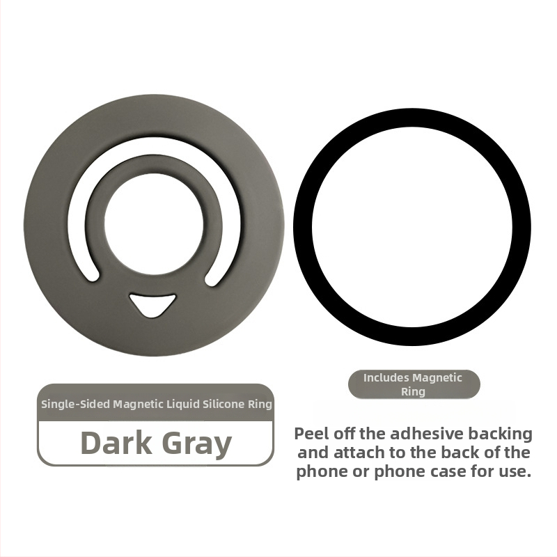 MagSafe magnetski držač prstena za telefon od tekućeg silikona – universalni, prilagodljivi, Lucky brend