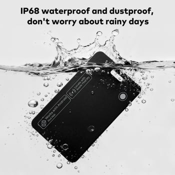 Hb12 Uređaj za karticu s dvostrukim sustavom protiv gubitka – kompatibilan s Androidom i iOS-om, globalno lociranje, 155mAh, PVC, 12,5 g