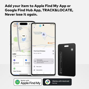 Hb12 Uređaj za karticu s dvostrukim sustavom protiv gubitka – kompatibilan s Androidom i iOS-om, globalno lociranje, 155mAh, PVC, 12,5 g