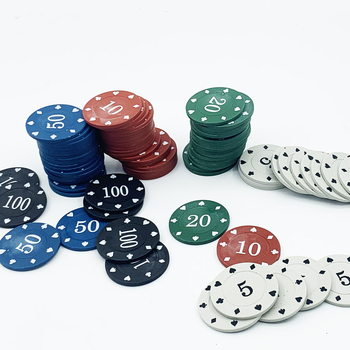 Čipovi za Mahjong i društvene igre | plastični čipovi brenda Rum, 24 kom., prilagodljivi, pogodni za šah i kartične igre