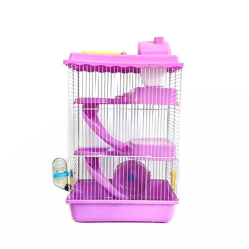 Kavez za hamster s 5 etažama, vila-kastel u stilu, plastični, 28×20×45 cm, unutarnja i vanjska upotreba