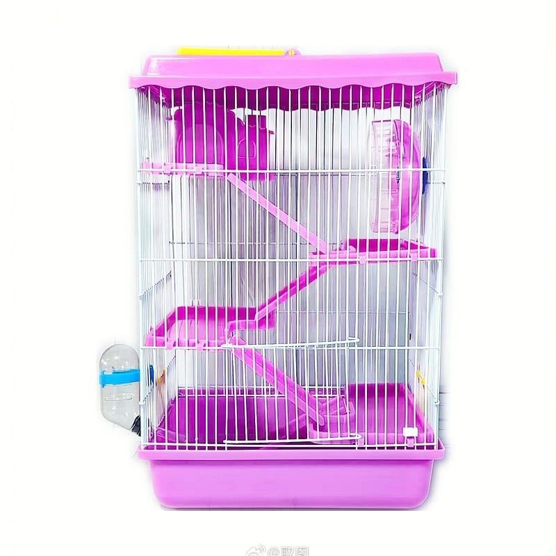 Kavez za hamster s 5 etažama, vila-kastel u stilu, plastični, 28×20×45 cm, unutarnja i vanjska upotreba
