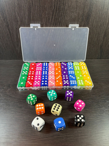 Kockák - akril, lekerekített sarkok, más alakú, 500 darabos doboz, testreszabás elérhető