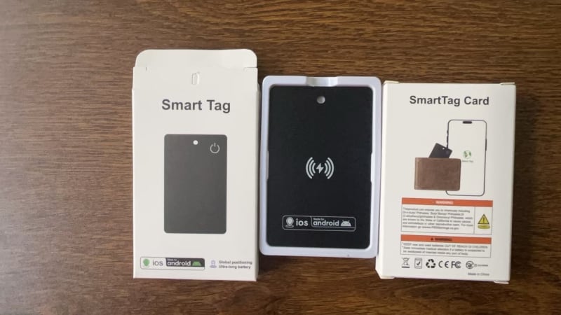 GPS tracker za novčanik protiv gubitka, Bluetooth, bežično punjenje, vodootporan, 120 mAh baterija, ABS materijal