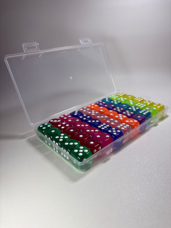 Star Dice akrilne kocke set s zaobljenim kutovima, kutija od 500 komada, prilagodljivo