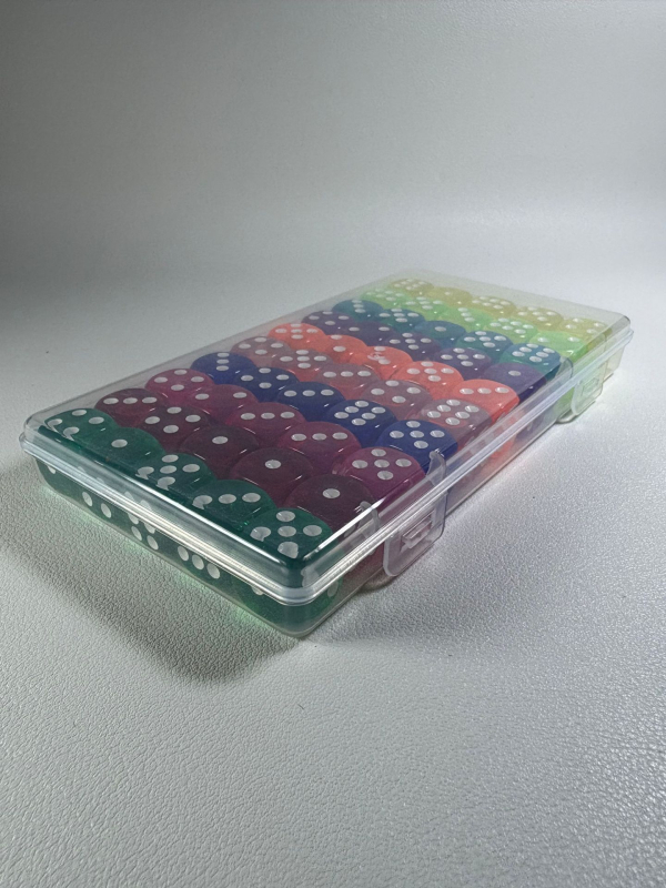 Star Dice akrilne kocke set s zaobljenim kutovima, kutija od 500 komada, prilagodljivo