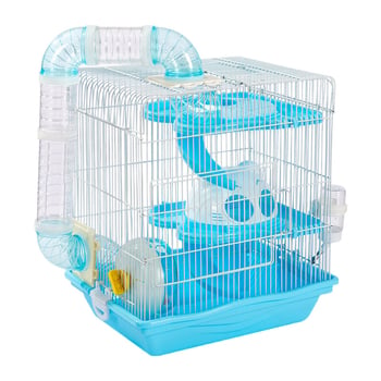 Trostruki hamster vila kavez, plastični, otklopni, pravokutnog oblika, za unutarnju upotrebu