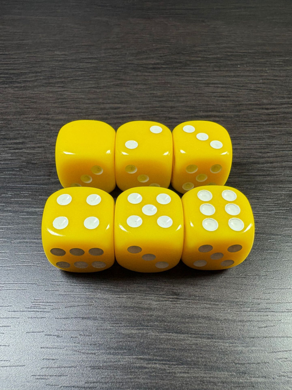 Akrilne kockice s zaobljenim kutovima (Materijal: akril; Brend: Great dice; Pakiranje: 500 komada; Prilagodba dostupna)