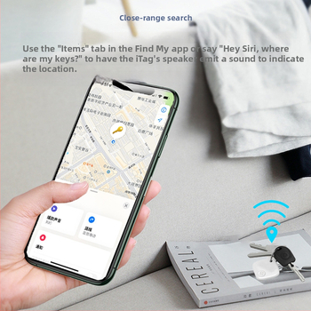 FindMy Sualio Tag Bluetooth tracker za predmete – doseg do 20 m, Bluetooth 5.0, baterija 210 mAh, ABS kućište, težina 9,5 g