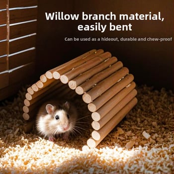 Set igračaka za hamstere: tunel od vrbovih grana, gnijezdo, ljuljačka, hamak, ljestve i ograda; za Totoro; porijeklo Zhejiang; marka Pet taro