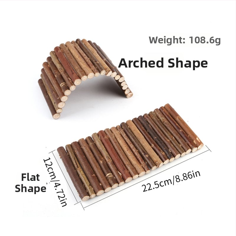 Set igračaka za hamstere: tunel od vrbovih grana, gnijezdo, ljuljačka, hamak, ljestve i ograda; za Totoro; porijeklo Zhejiang; marka Pet taro