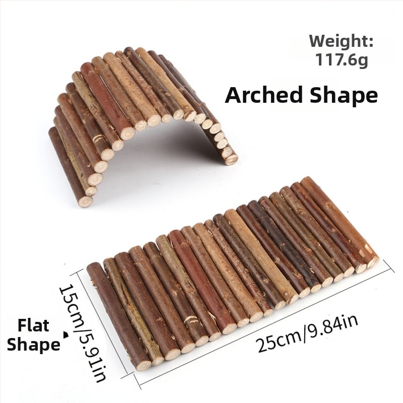 Set igračaka za hamstere: tunel od vrbovih grana, gnijezdo, ljuljačka, hamak, ljestve i ograda; za Totoro; porijeklo Zhejiang; marka Pet taro