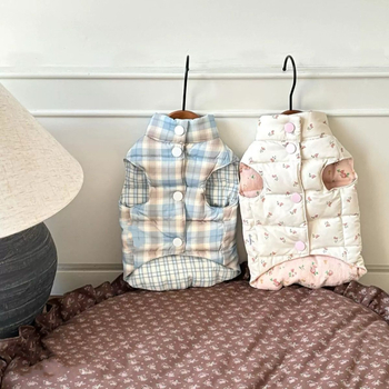 Zimska pamučna vesta za kućne ljubimce, debela i topla za male pse i mačke