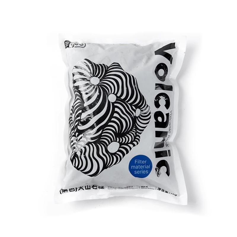 Crni vulkanski kamen i mješavina kvarc pijeska za ukrašavanje akvarija s keramzitom, 1 kg, marka YEE