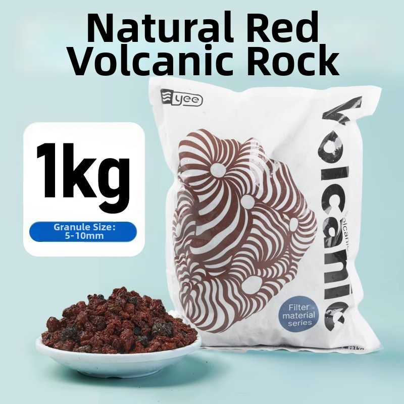 Crni vulkanski kamen i mješavina kvarc pijeska za ukrašavanje akvarija s keramzitom, 1 kg, marka YEE