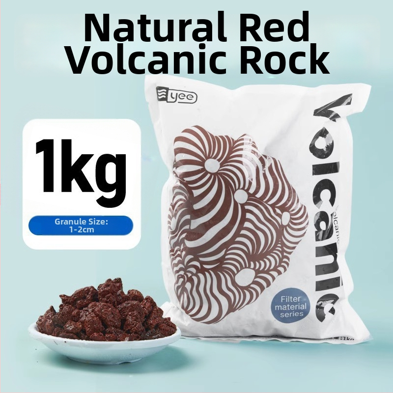 Crni vulkanski kamen i mješavina kvarc pijeska za ukrašavanje akvarija s keramzitom, 1 kg, marka YEE