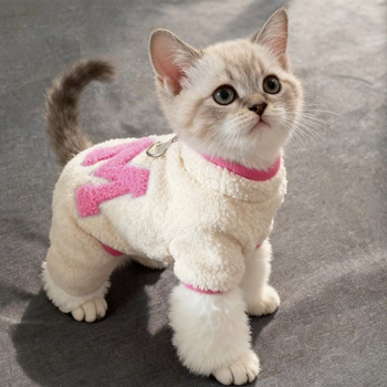 Macska ruházat, egy darabból, négy lábra, vastagított kivitel, fémből készült anyag, univerzális illeszkedés, őszi-téli meleg