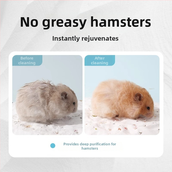 Dvojitý kúpeľný piesok pre škrečka a piesok na moč – špeciálna kúpeľ pre škrečka, deodorizačný močový piesok