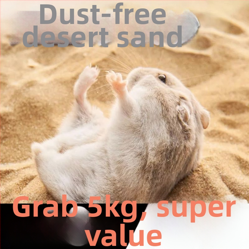 Dvojitý kúpeľný piesok pre škrečka a piesok na moč – špeciálna kúpeľ pre škrečka, deodorizačný močový piesok