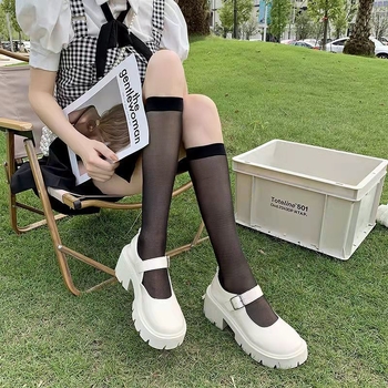 Ženske Mary Jane cipele - okrugli nos; PU gornji dio; gumeni potplat; srednja visina pete 3–5 cm; zatvaranje kopčom