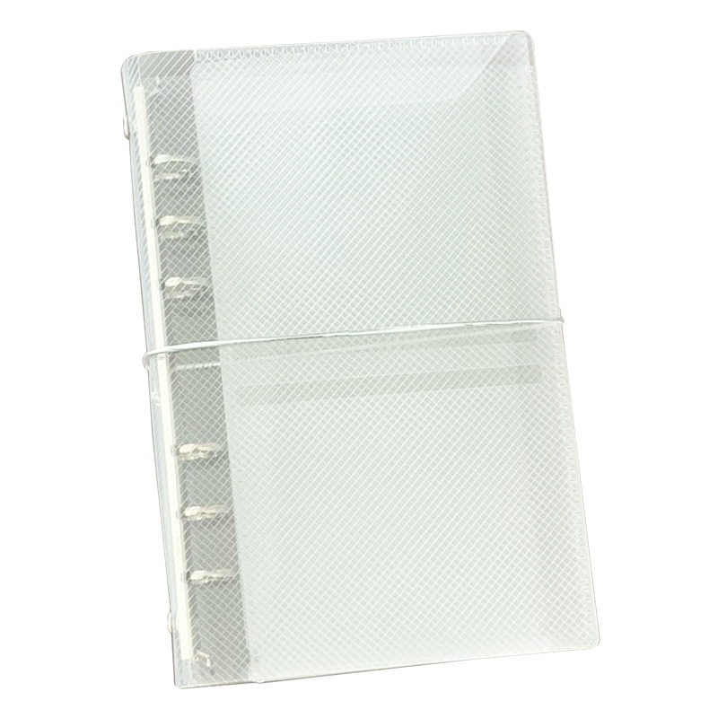 M5 kućište za listove za planere A7/A6, prozirni PP s uzorkom twill, prijenosno tanak kućište