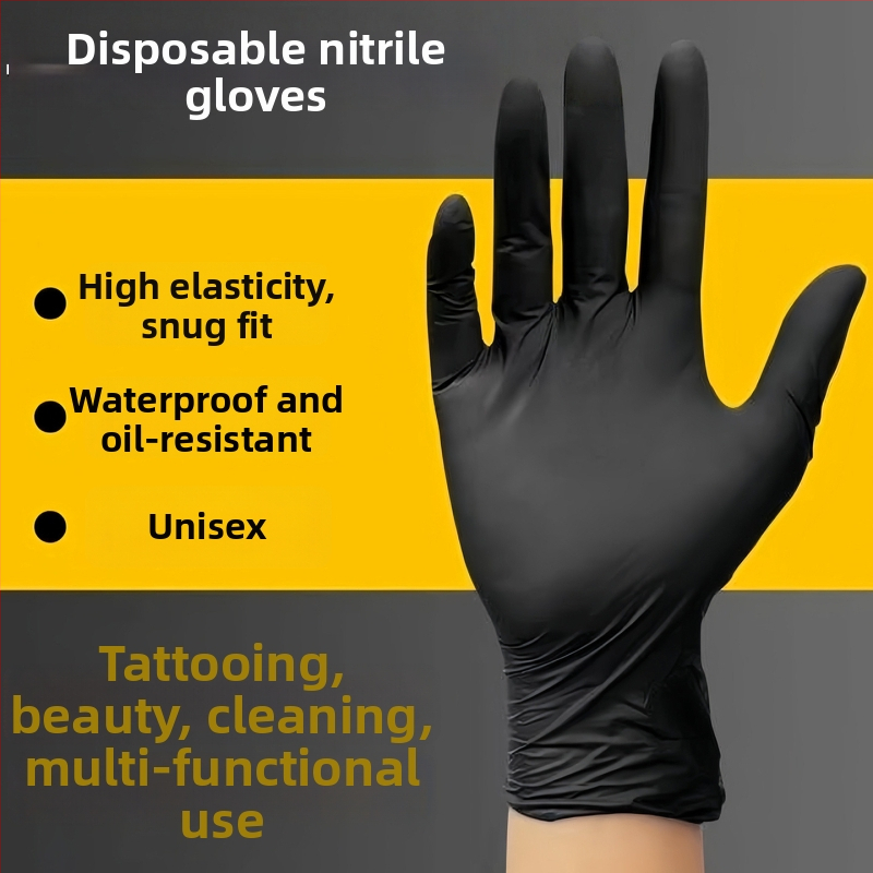 Nitrilové jednorázové rukavice, hrubšie, potravinárske triedy – odolné voči olejom a vode