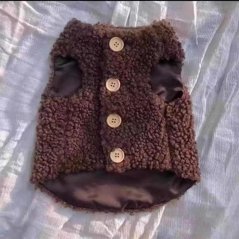 Odjeća za kućne ljubimce: vesta od ovčje dlake za mačke, protiv opadanja dlake, topla za jesen i zimu