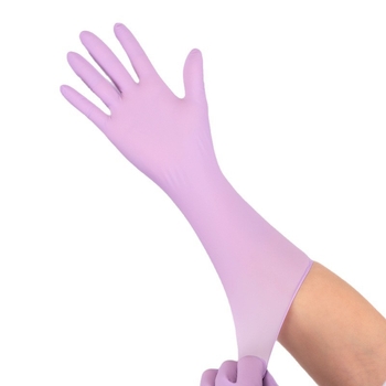 Еднократни нитрилни ръкавици за миене на съдове, удължени, маслоустойчиви и водоустойчиви, за домакинска кухня