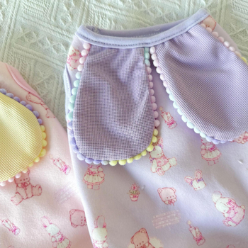 Odjeća za kućne ljubimce s flisom, motiv zeka, princesa stil, jesen-zima