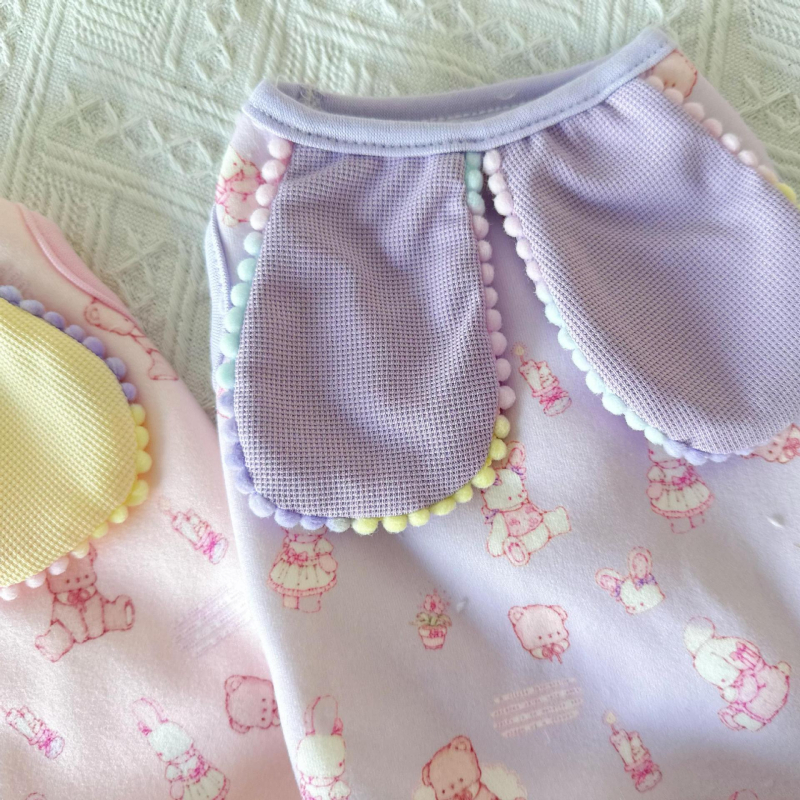 Odjeća za kućne ljubimce s flisom, motiv zeka, princesa stil, jesen-zima