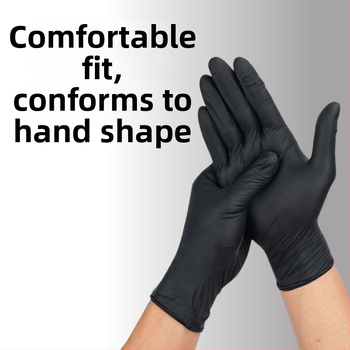 Egyszer használatos nitril kesztyű, márkátlan, súly 4-5, mindennapi védelemhez, otthoni tisztításhoz és szépségszalonokhoz.