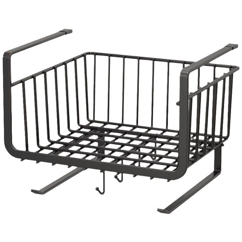 Držač kuhinjske papirne role bez bušenja za ormarić — drži papir, foliju i vrećice; izrađen od karbonskog čelika; skandinavski stil.