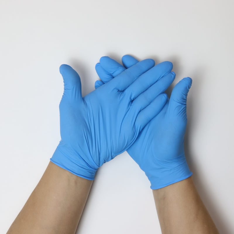 Jednokratne nitril rukavice – protuklizne, vodootporne i otporne na masnoće, debljina 0.05–0.1 mm, jednofarbni uzorak (Materijal: nitril; Debljina: 0.05–0.1 mm; Funkcija: protuklizno; Stil: vodootporno i otporno na masnoće; Uzorak: jednofarbni)
